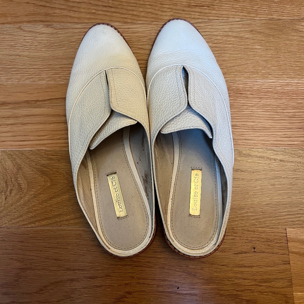 Leather mules